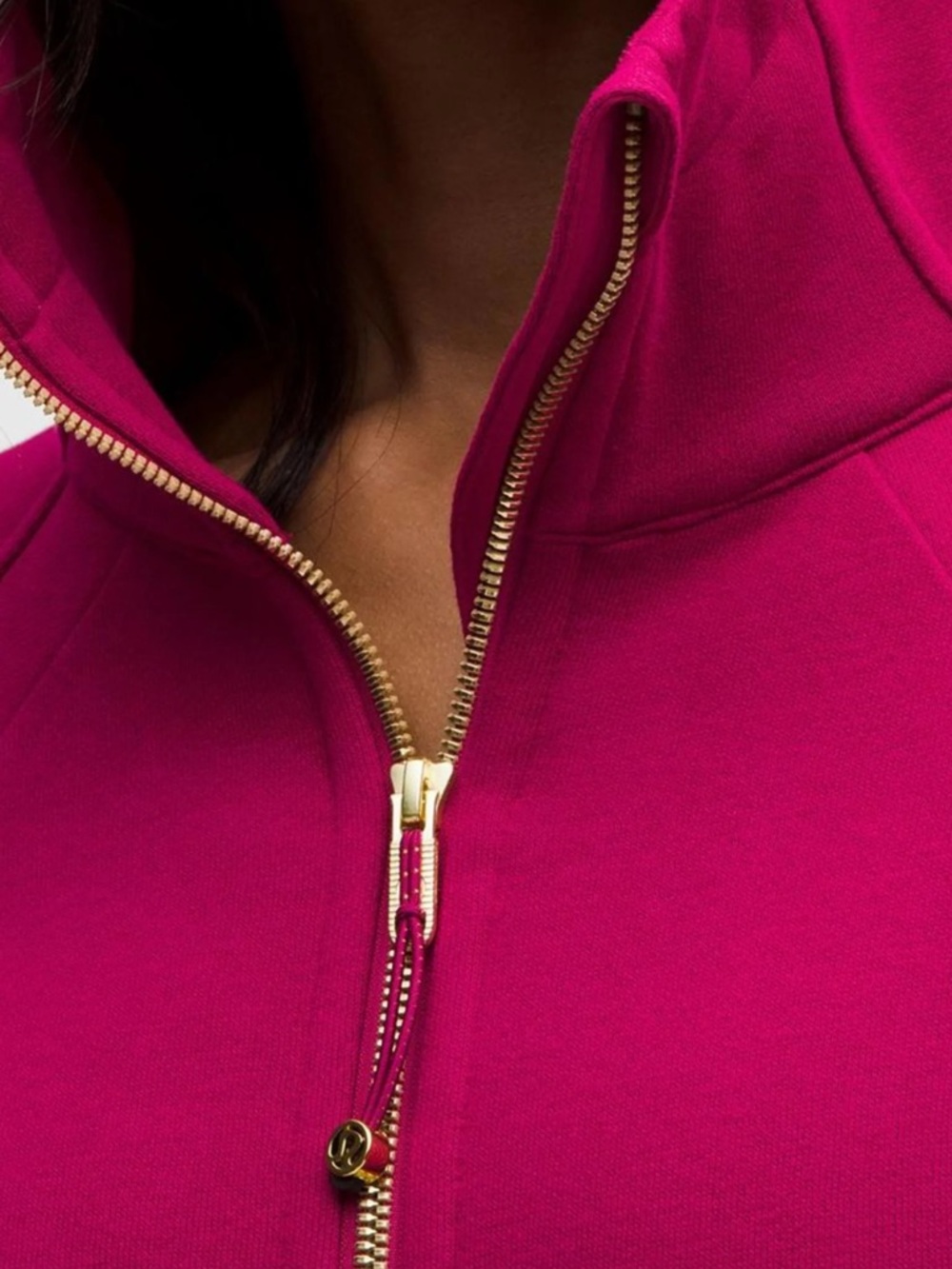 NWT Lululemon Scuba Hoodie Full Zip Berry Rumble / Gold – Size 8 - Picture 3 of 9